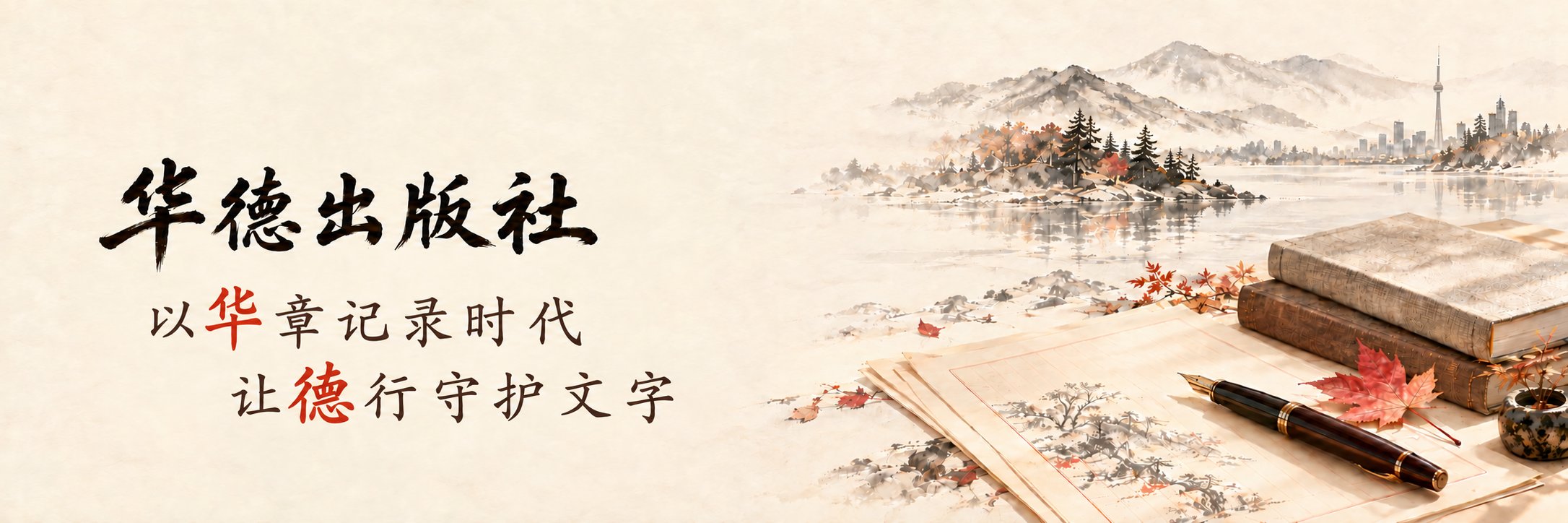 华德出版社：以华章记录时代，让德行守护文字。